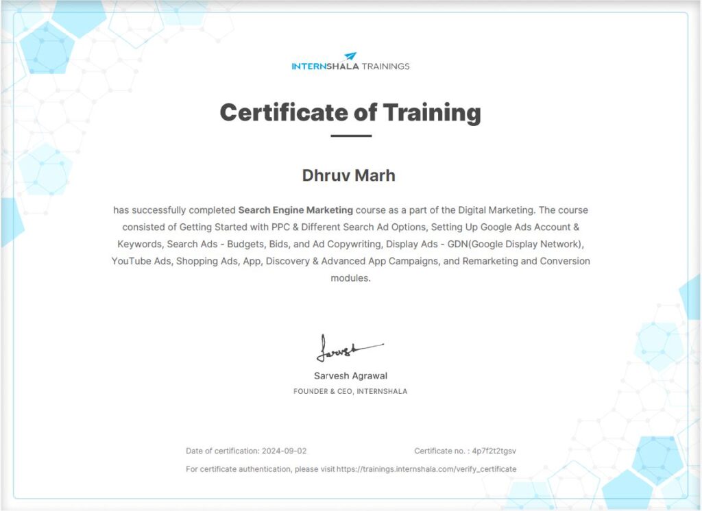 Digital Marketing Certification