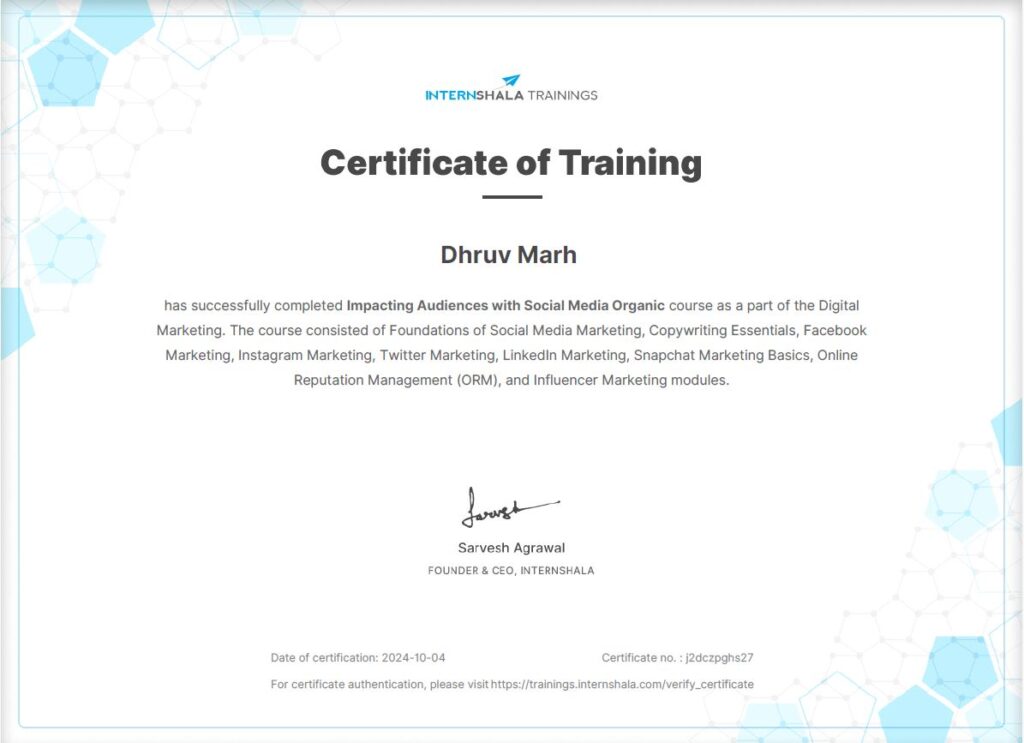 Digital Marketing Certification