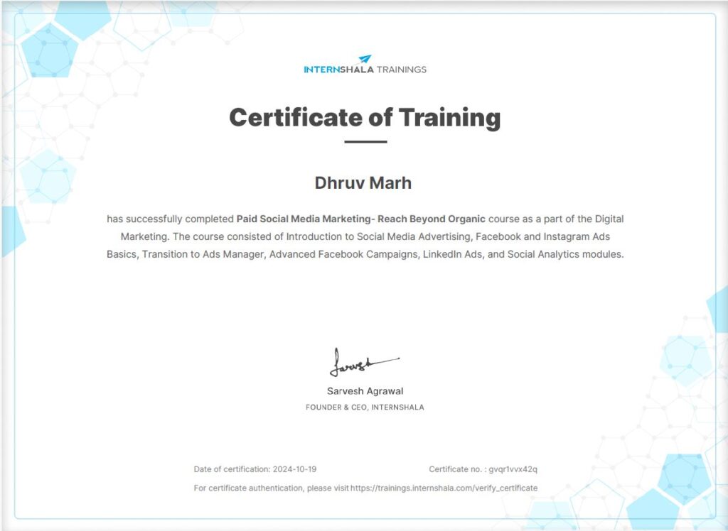 Digital Marketing Certification